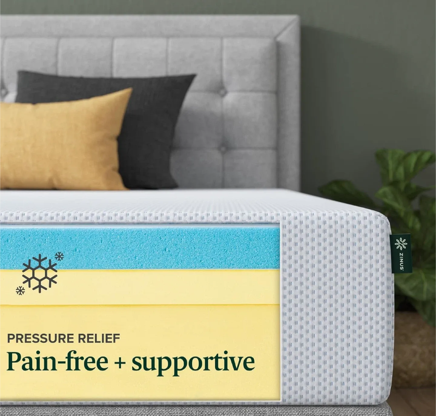 Zinus Gel Memory Foam Mattress - Double/Full Size image indicator(6)