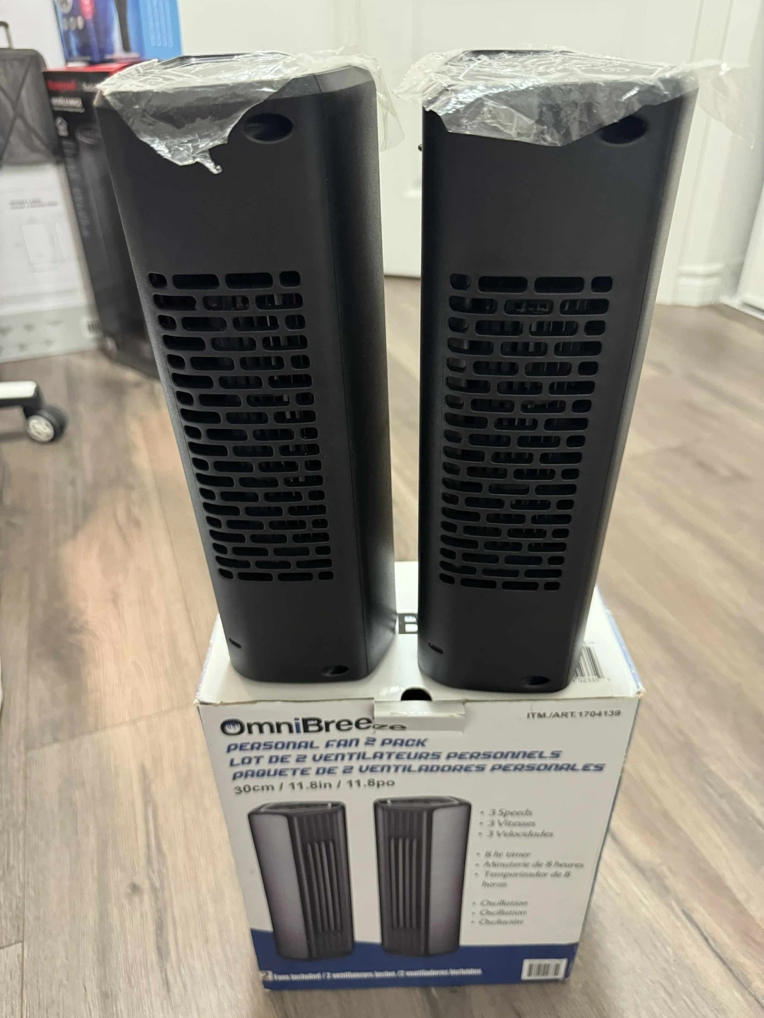 OmniBreeze Personal Fan 2-Pack - NEW - photo 3