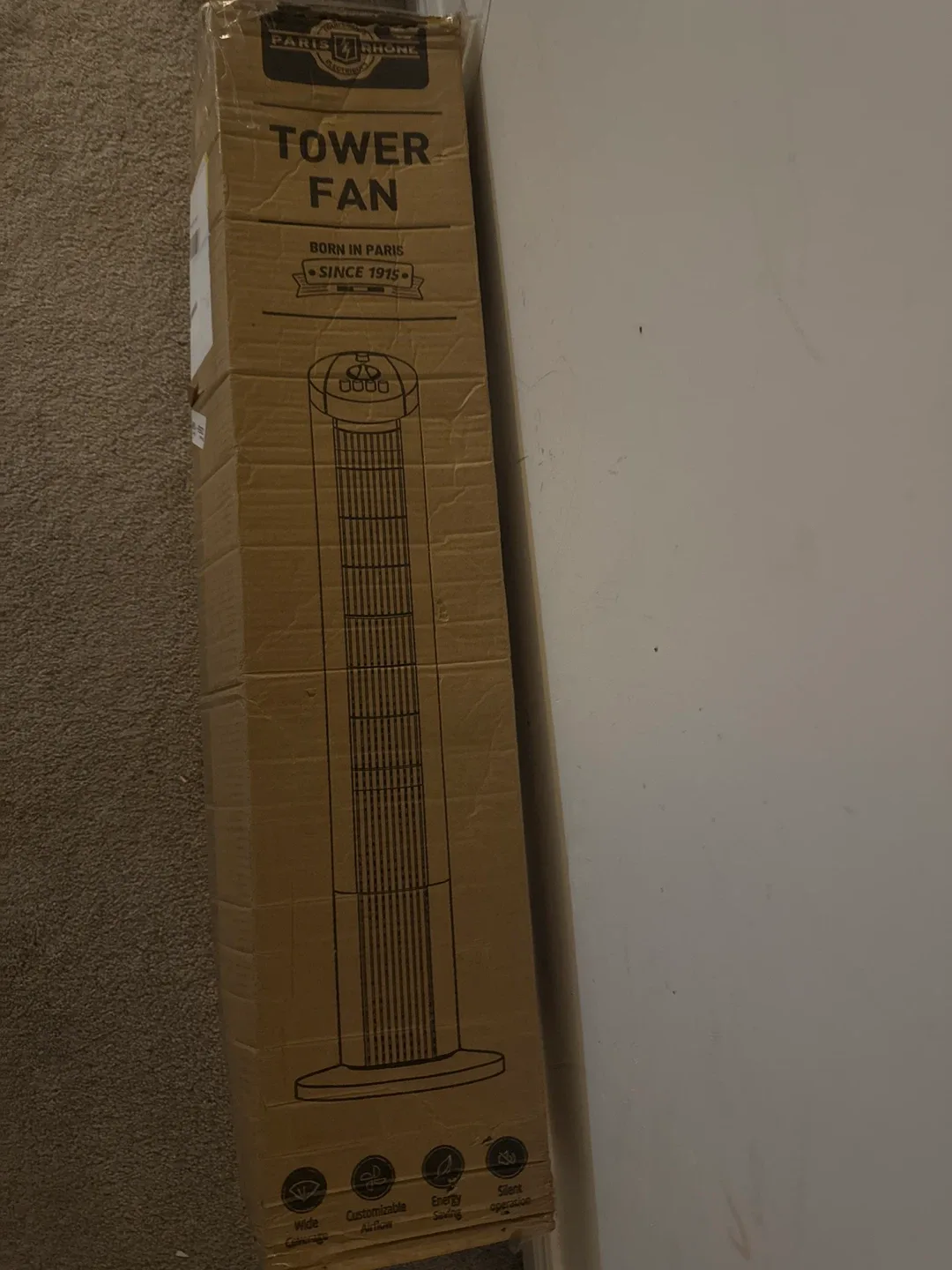 Paris Rhone Tower Fan - New in Box thumbnail