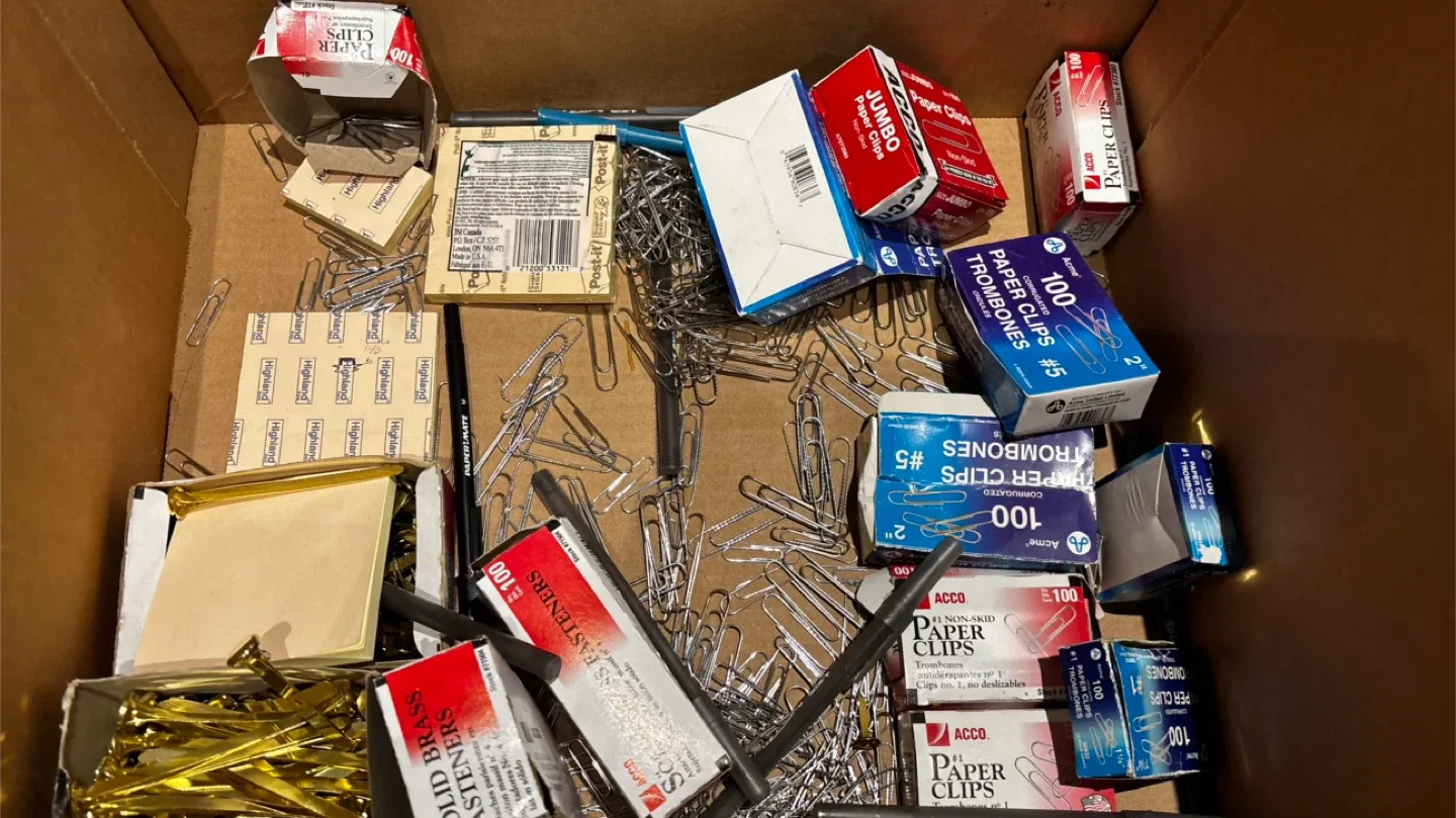 Box of Variety of Office/School Supplies image indicator(2)