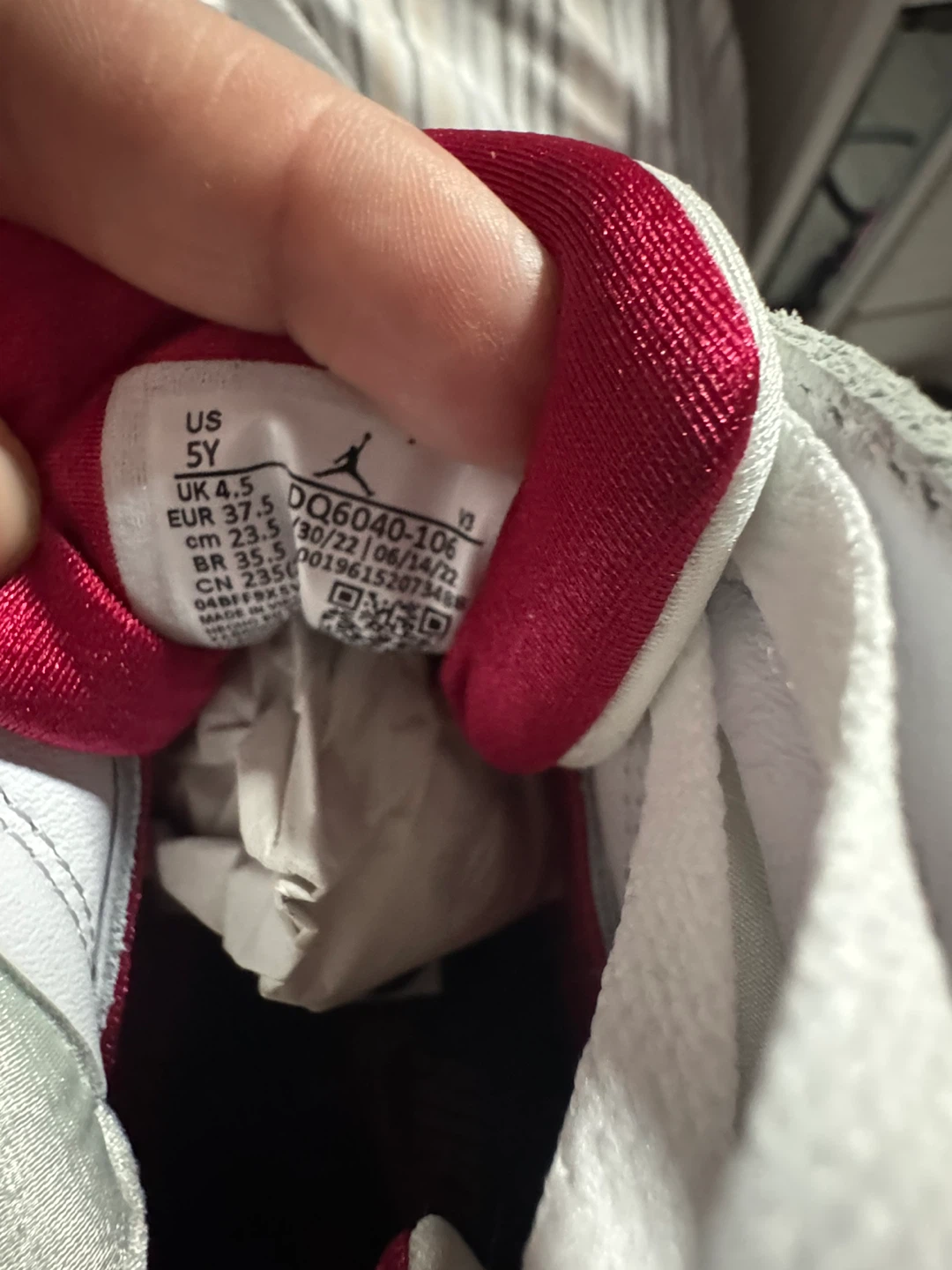 Air Jordan 7 Retro White/Cardinal Red Size 5Y - photo 3