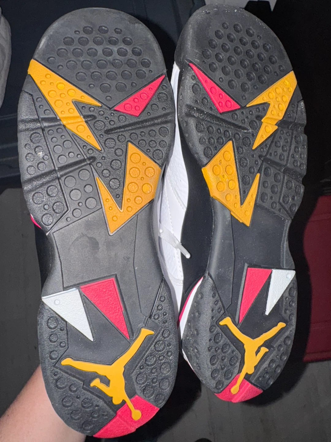 Air Jordan 7 Retro White/Cardinal Red Size 5Y - photo 2