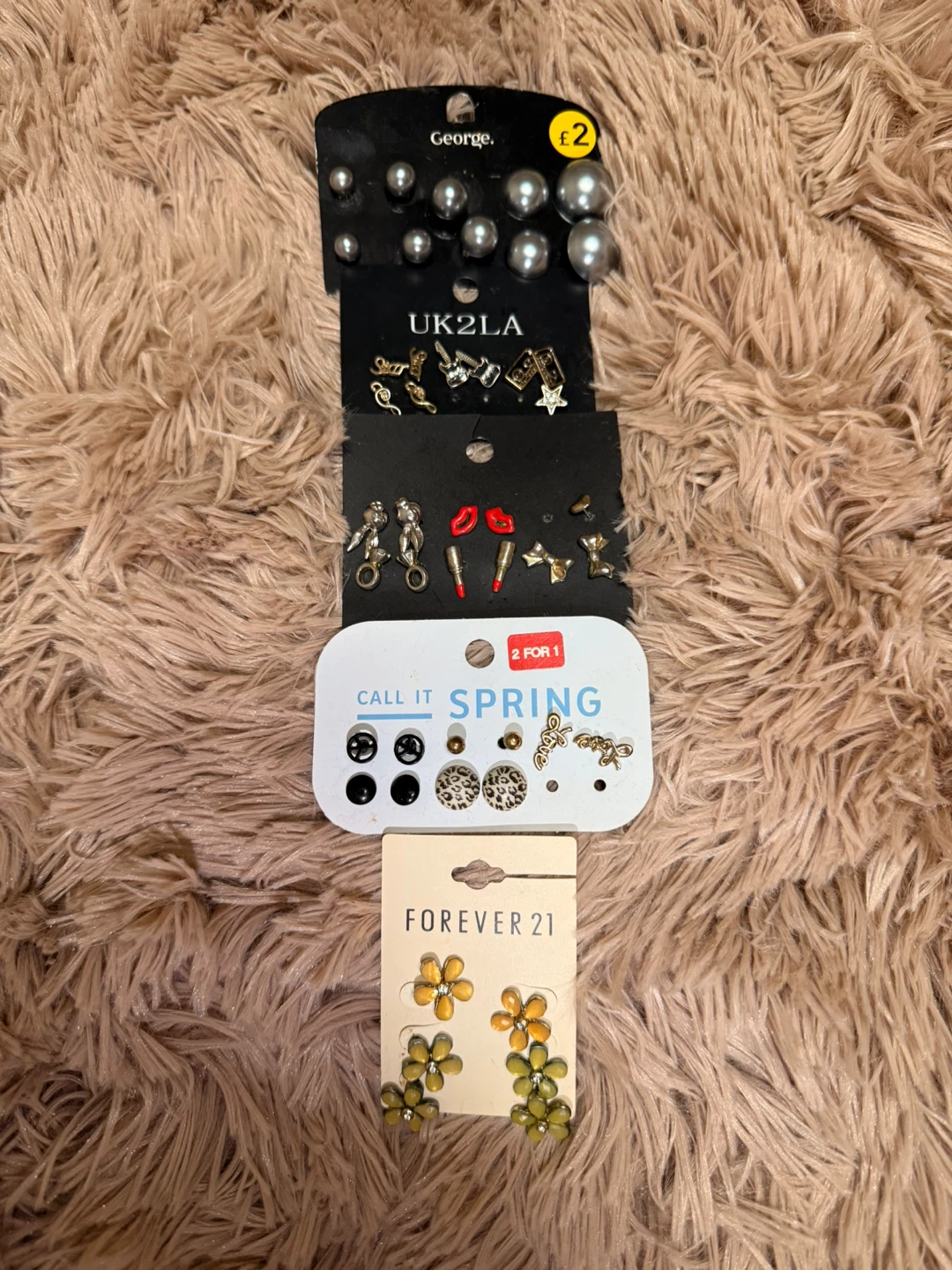 Collection of earrings