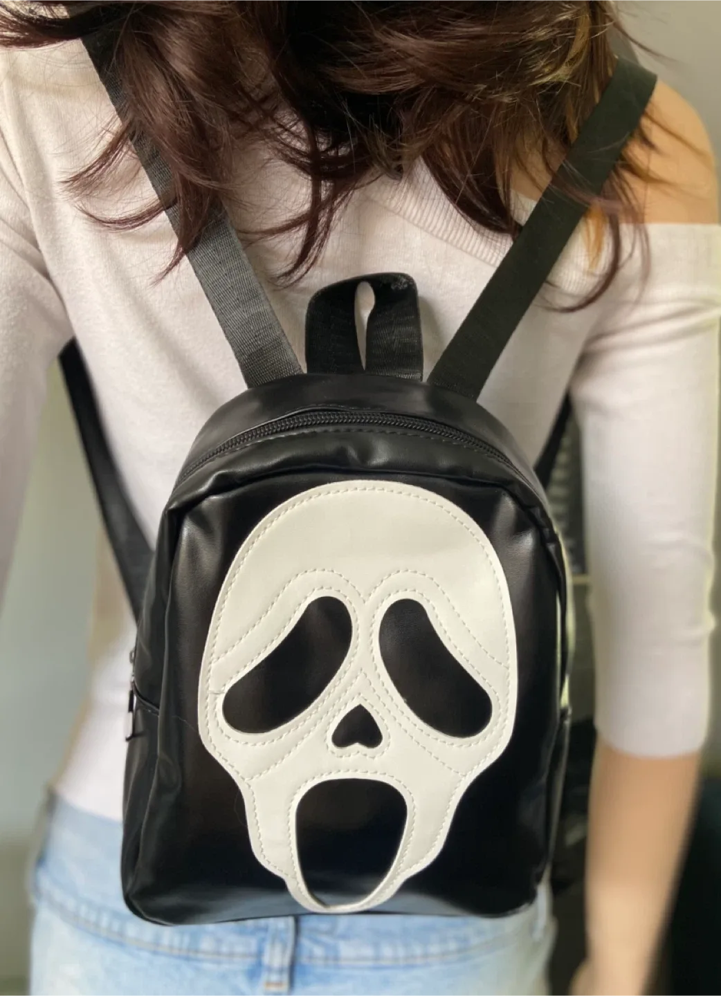 NEW: Halloween Scream Ghost Face Mini Backpack image indicator(4)