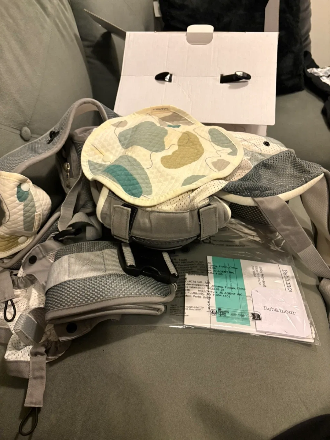 Bébámour Baby Carrier - Grey image indicator(6)