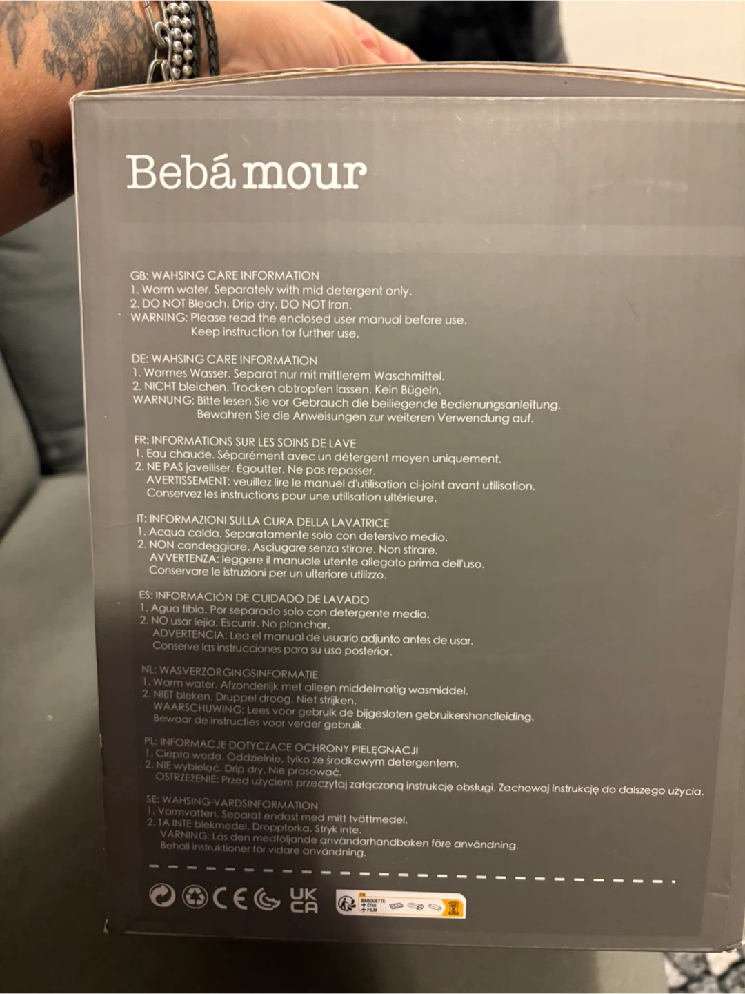 Bébámour Baby Carrier - Grey - photo 3