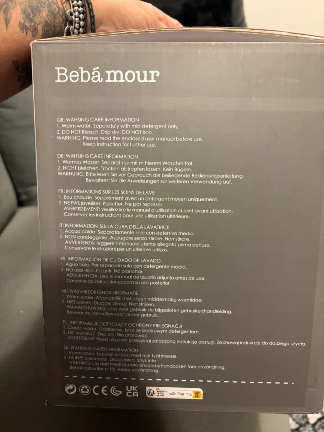 Bébámour Baby Carrier - Grey image indicator(3)