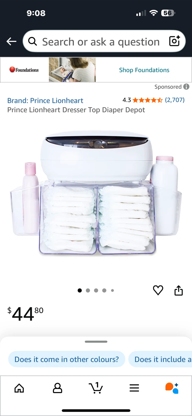 Prince Lionheart Diaper Depot