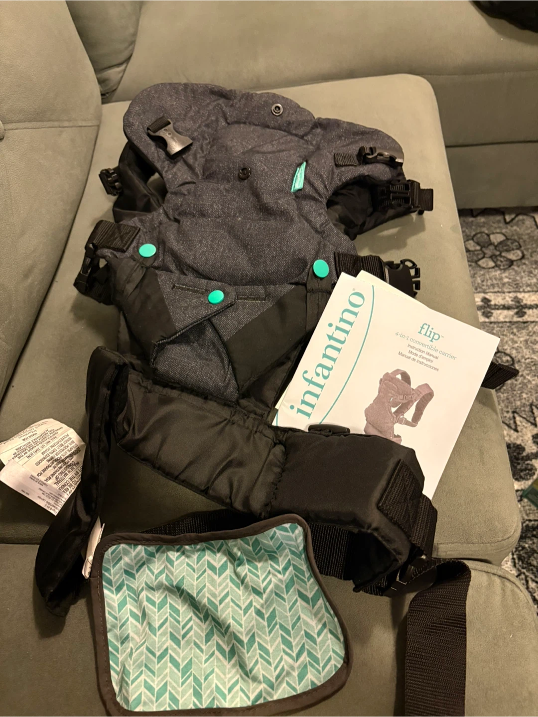 Infantino Flip 4-in-1 Convertible Carrier - Grey - photo 2