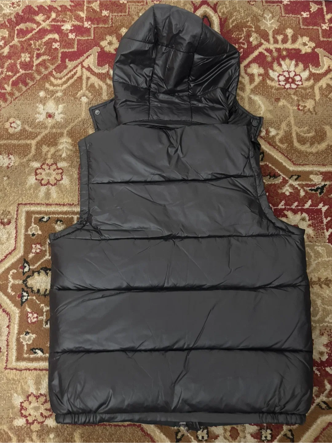 Moncler Black Padded Down Vest - Size  L image indicator(6)