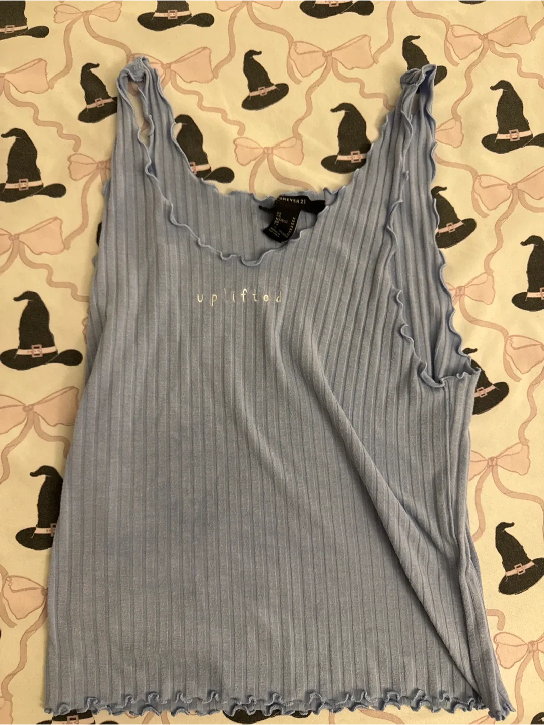 Forever 21 Blue Tank Top - Size M thumbnail