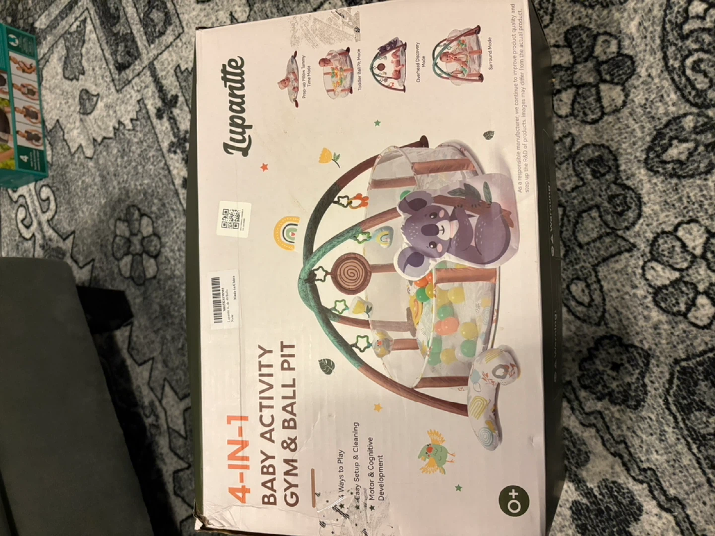 Lupantte 4-in-1 Baby Activity Gym & Ball Pit
