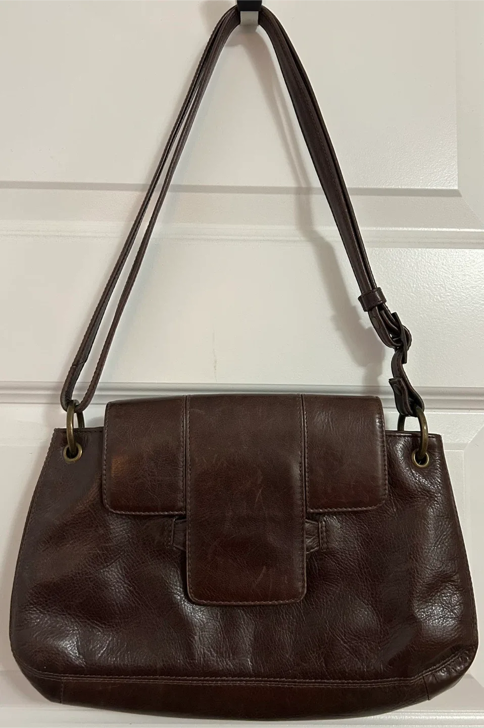 Derek Alexander Brown Leather Shoulder Bag thumbnail