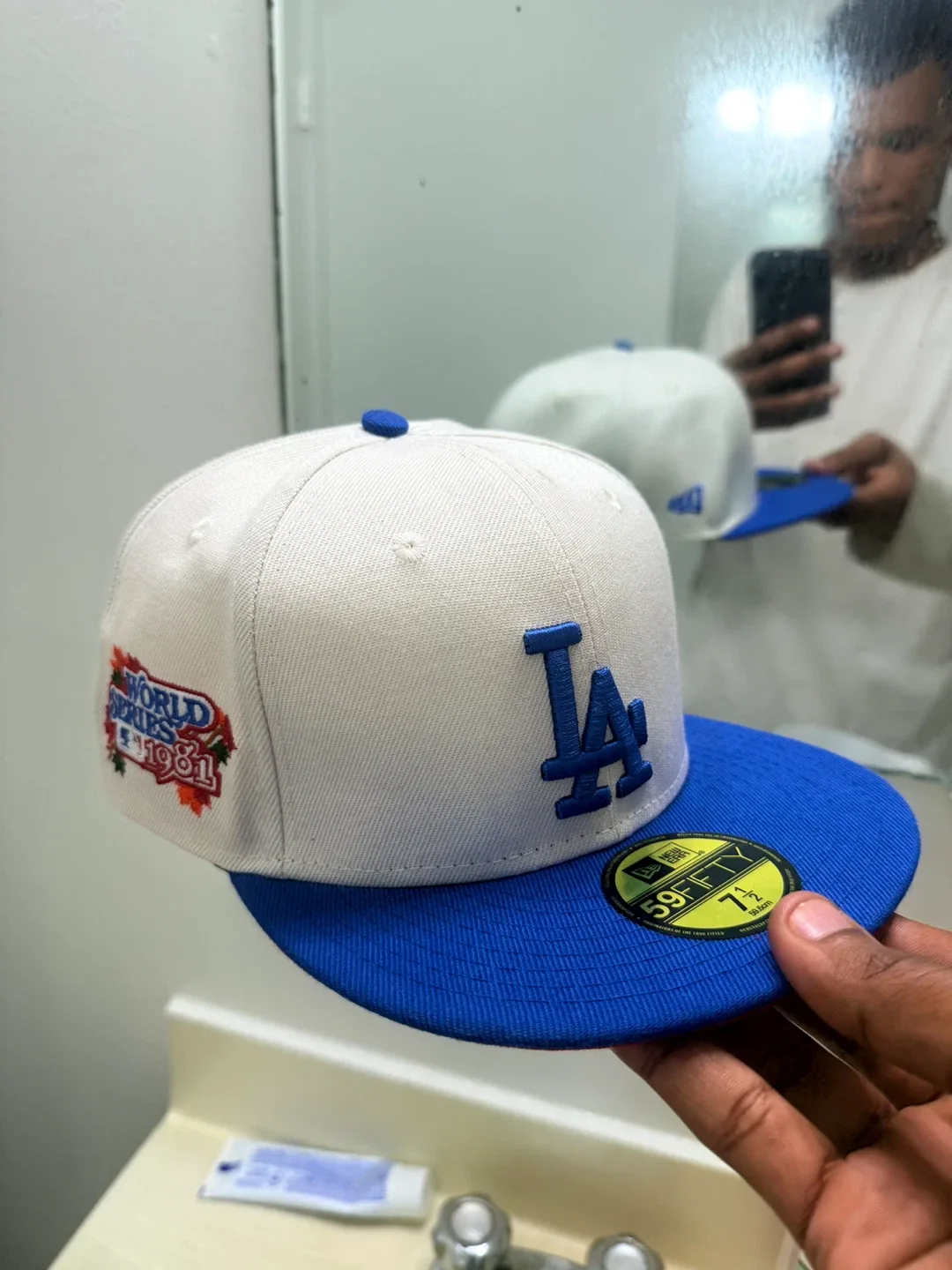 New Era Los Angeles Dodgers World Series Fitted Hat 7 1/2