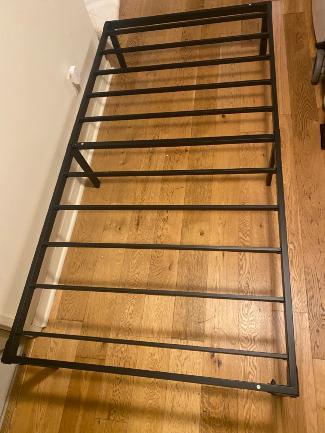Twin Bed Frame - Black Steel