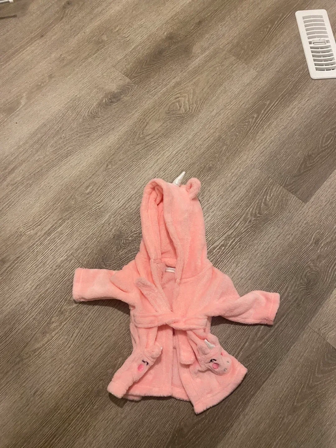 Pink Unicorn Baby Robe