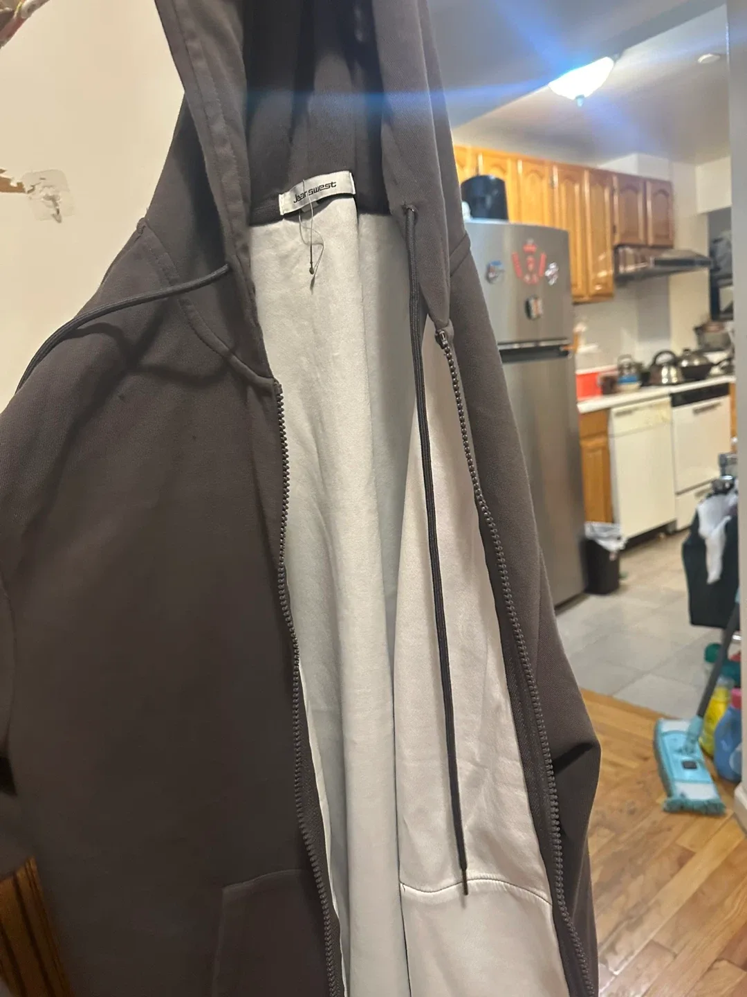 Jeandecanon Brown Full Zip Hoodie image indicator(2)