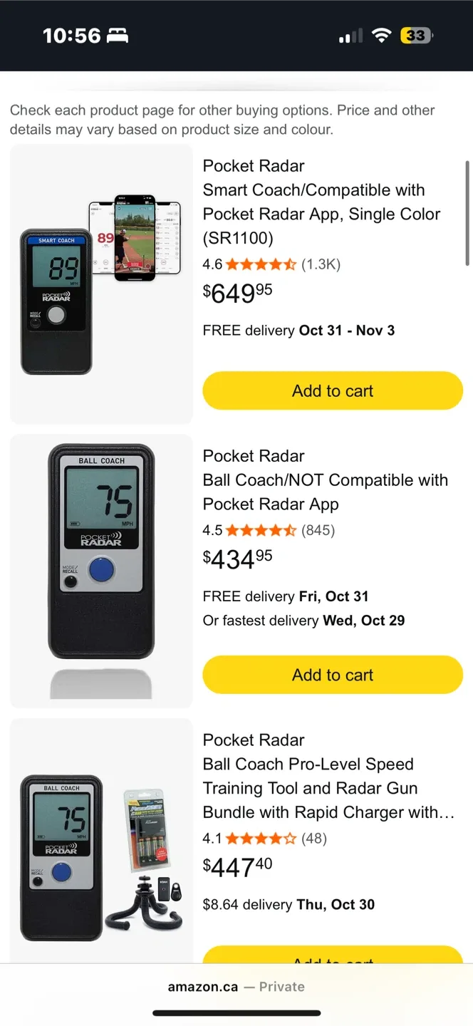 Pocket Radar Ball Coach (Final price first come first serve) image indicator(4)