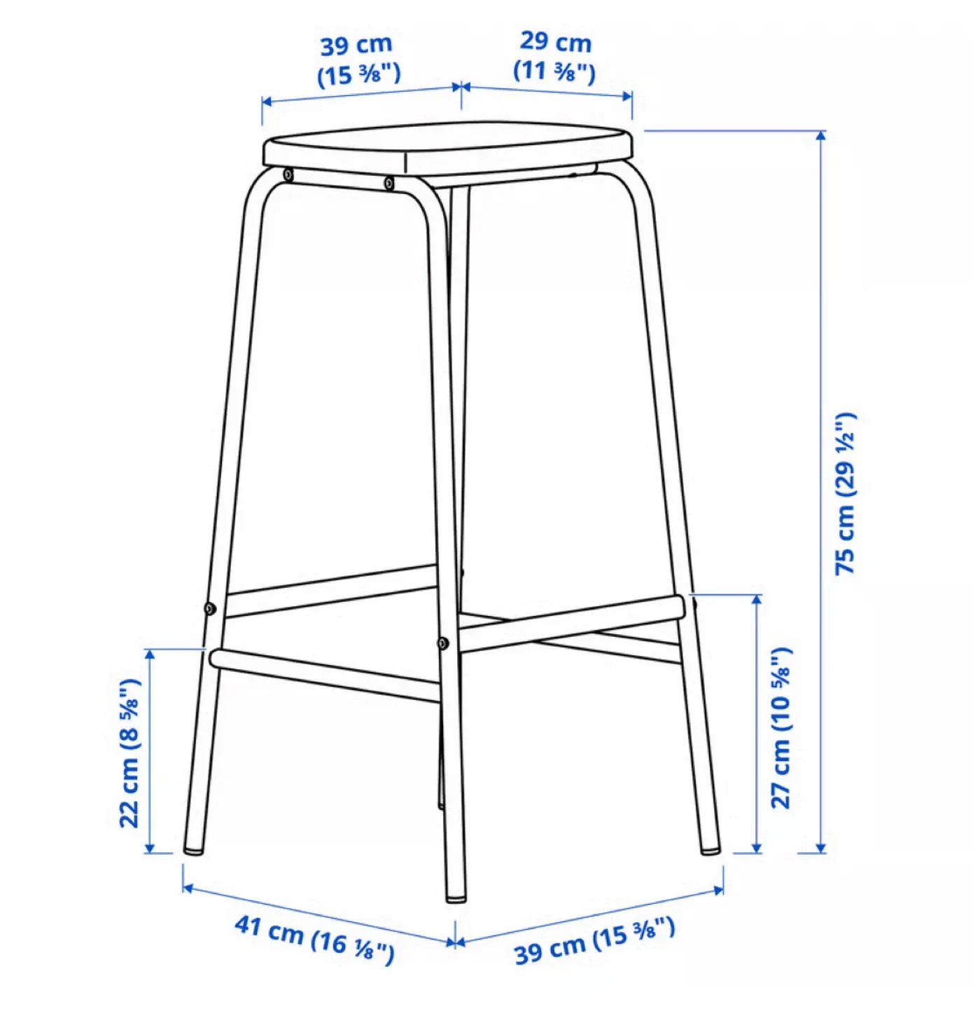 Grey Bar Stool image indicator(3)