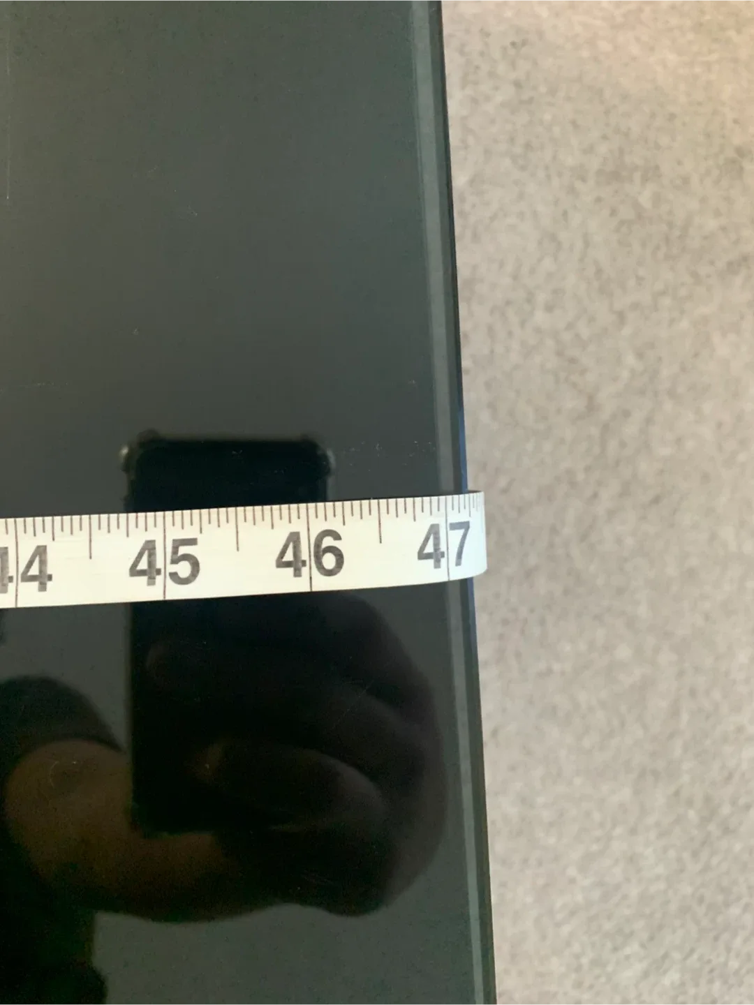 Black Glass Top Coffee Table - 46" Length image indicator(2)