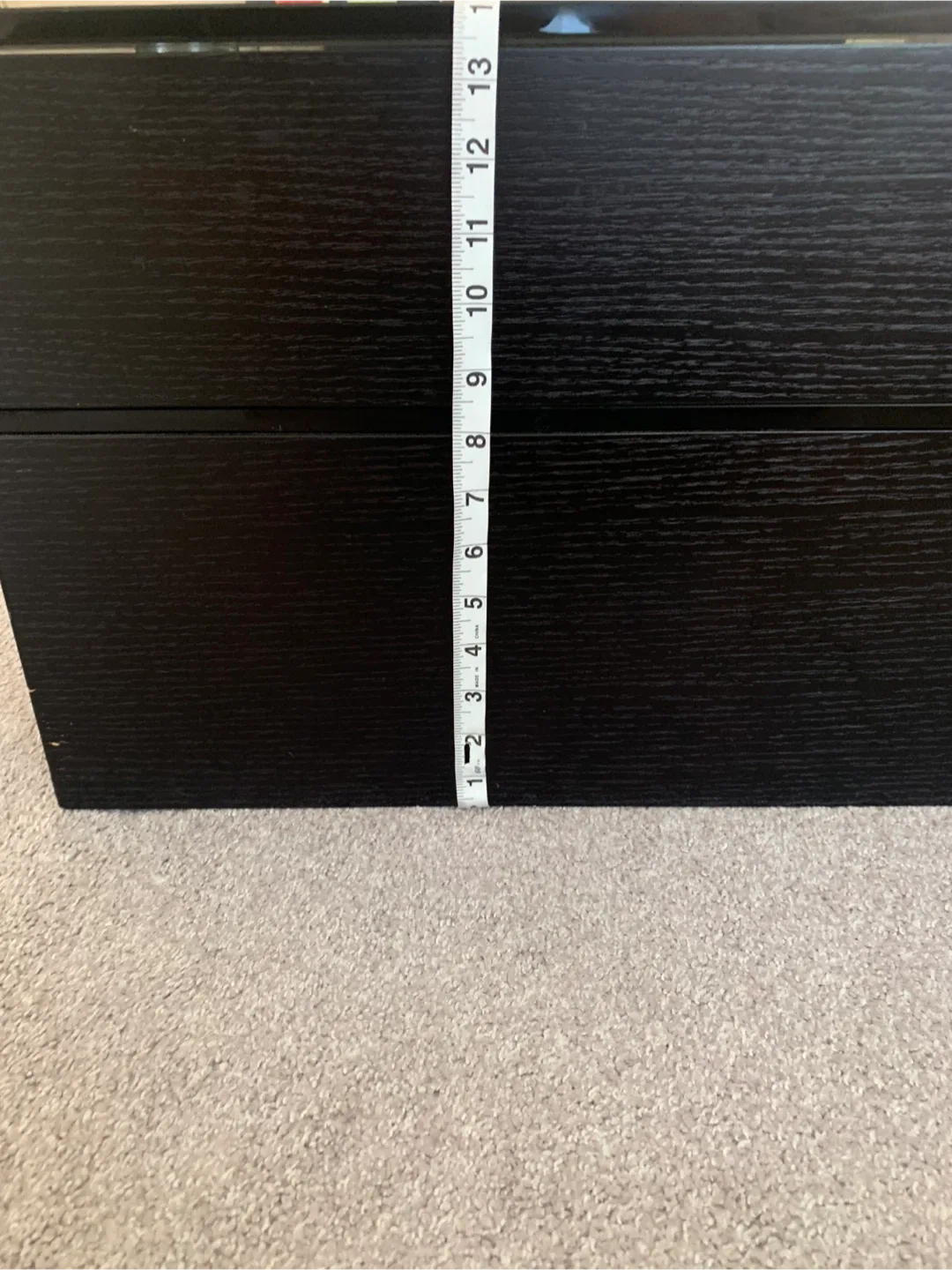 Black Glass Top Coffee Table - 46" Length image indicator(3)