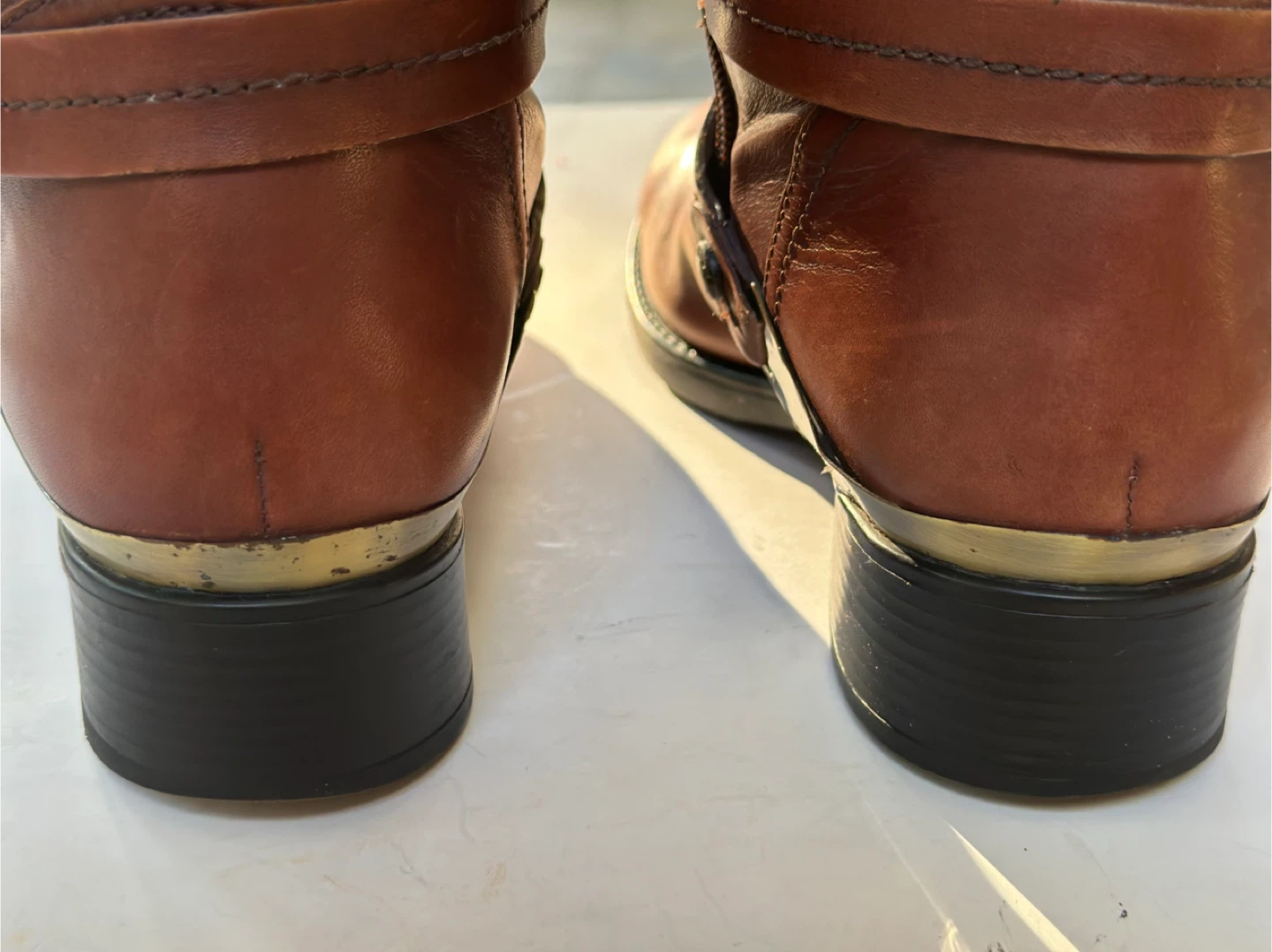 GEOX Brown Leather Riding Boots, Size: EUR 38.5 /US 7.5 - photo 2