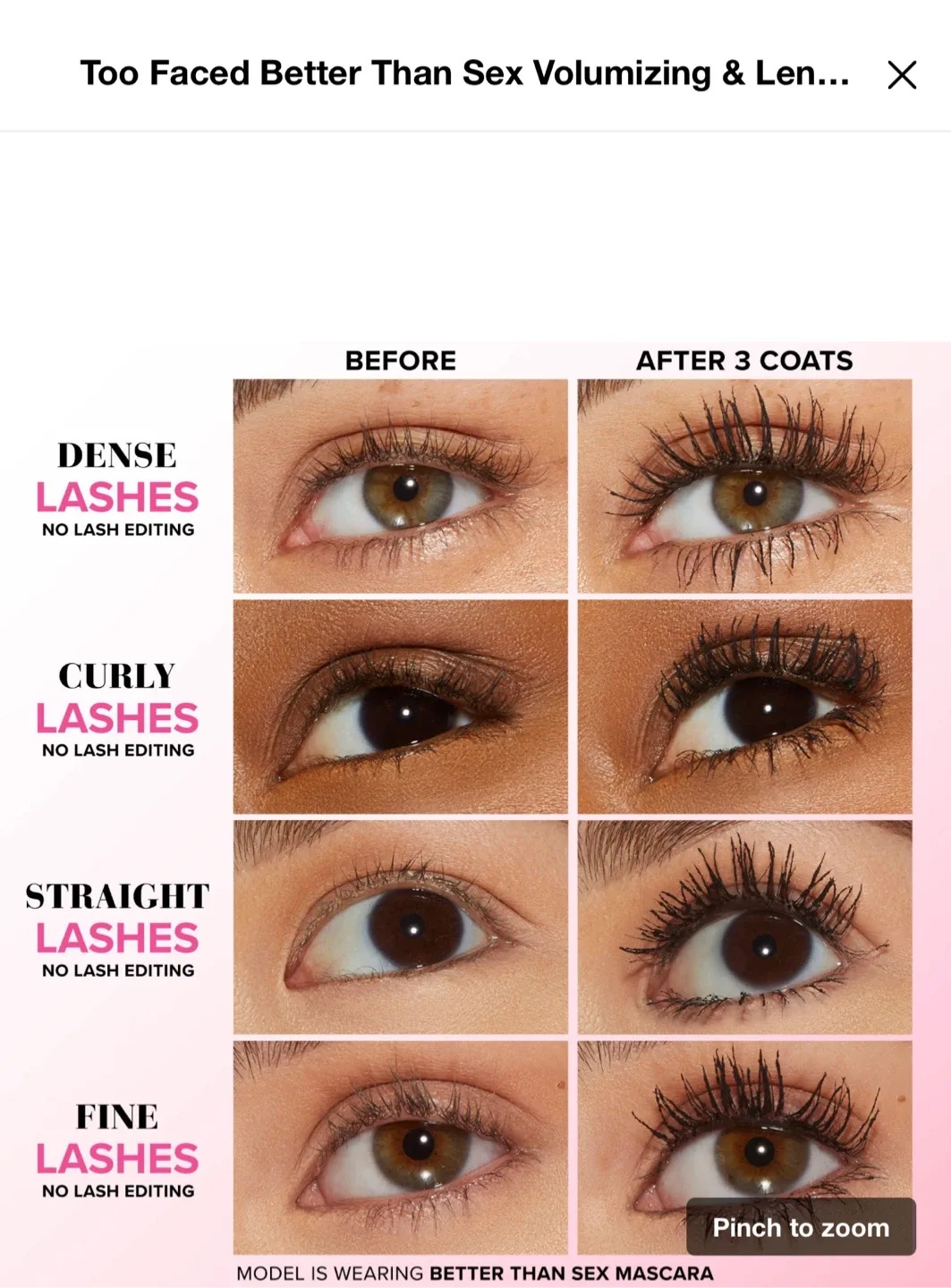 Too Faced Better Than Sex Mascara image indicator(5)