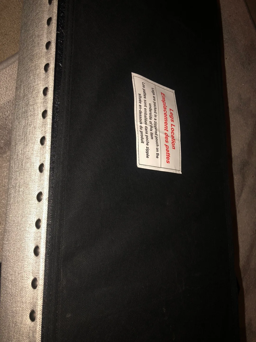 New Classic Home Furnishings Grey Bench Walnut Wood Legs image indicator(4)