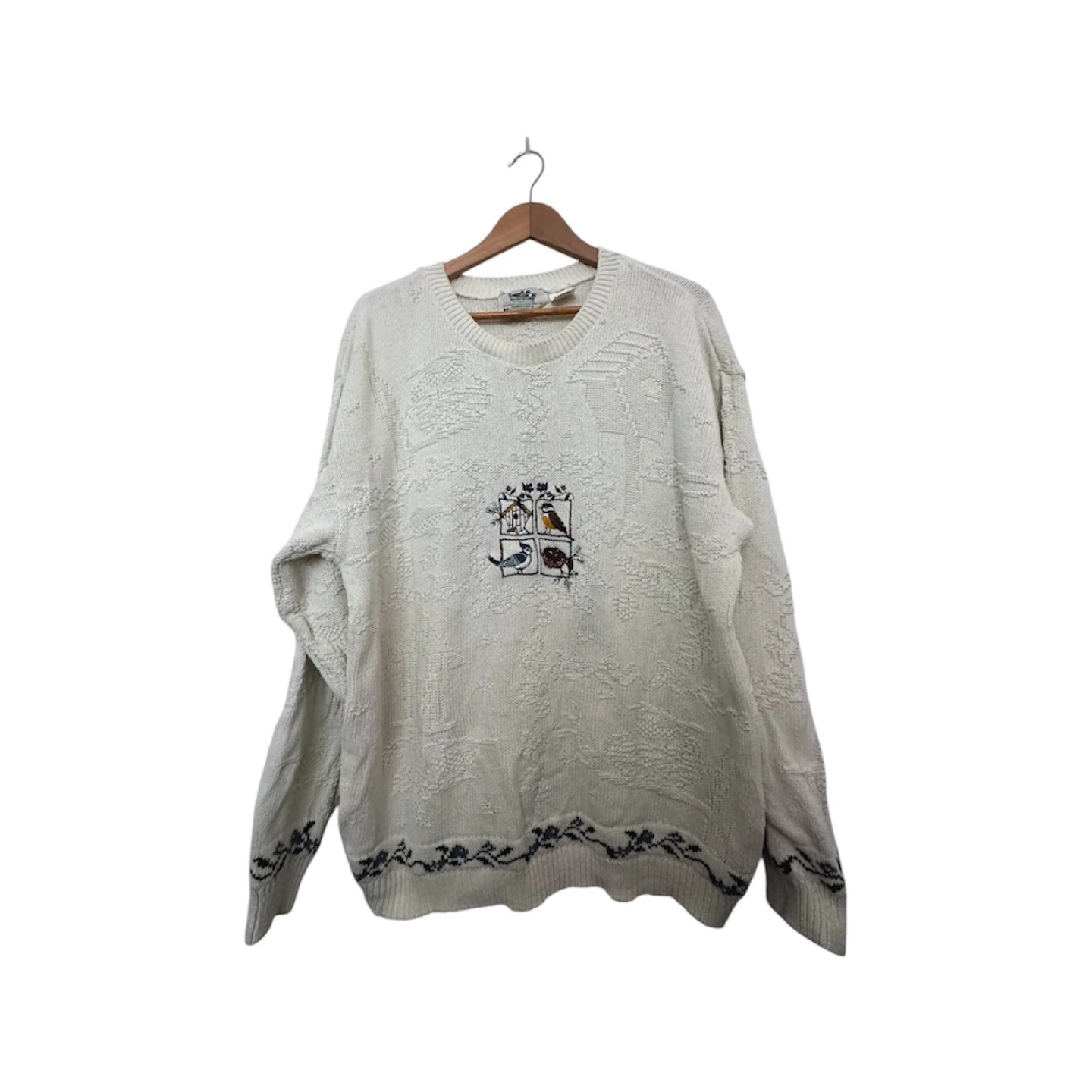 Vintage Northern Reflections Cream Knit Sweater Grandmacore