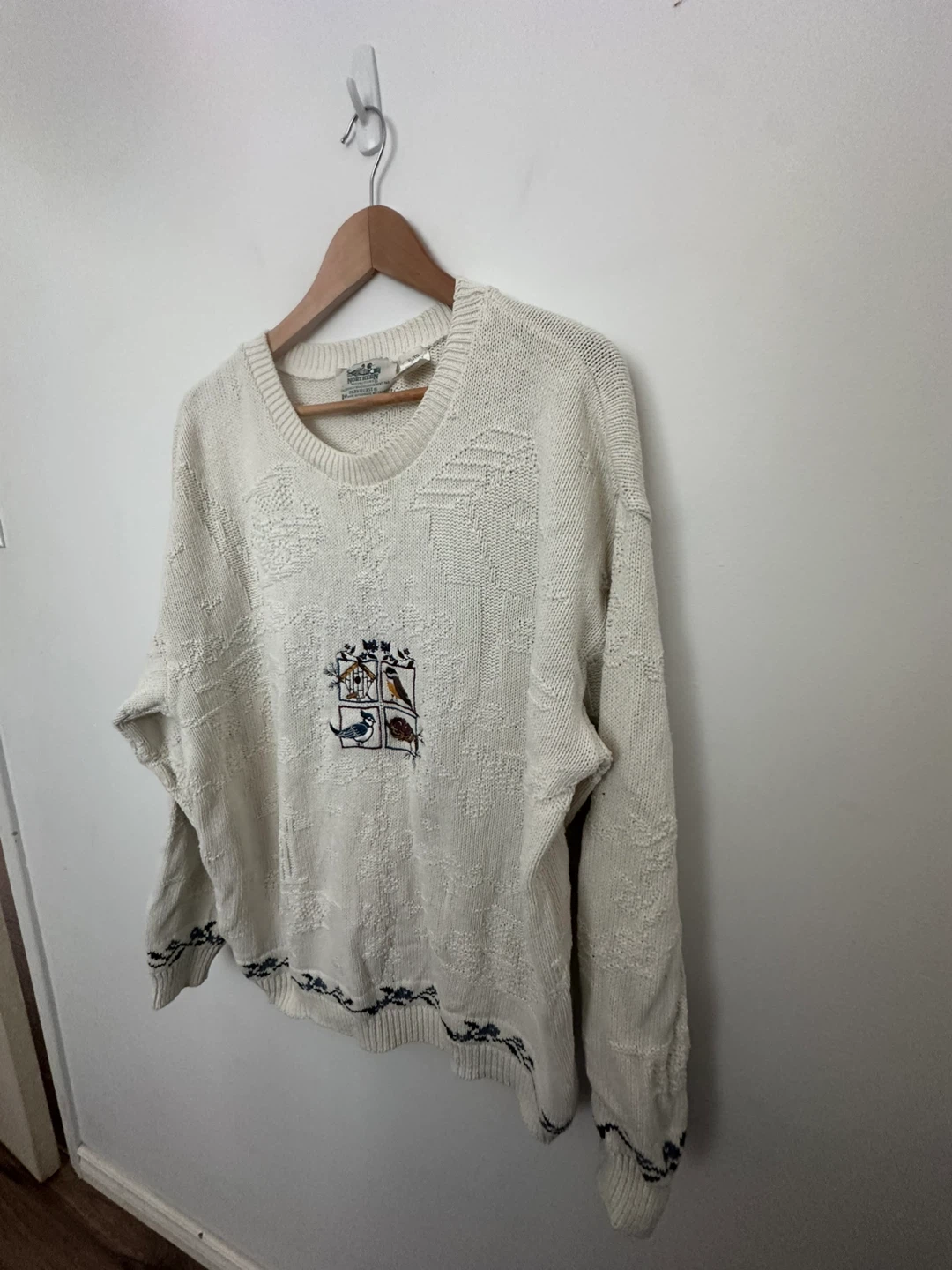 Vintage Northern Reflections Cream Knit Sweater Grandmacore - photo 4