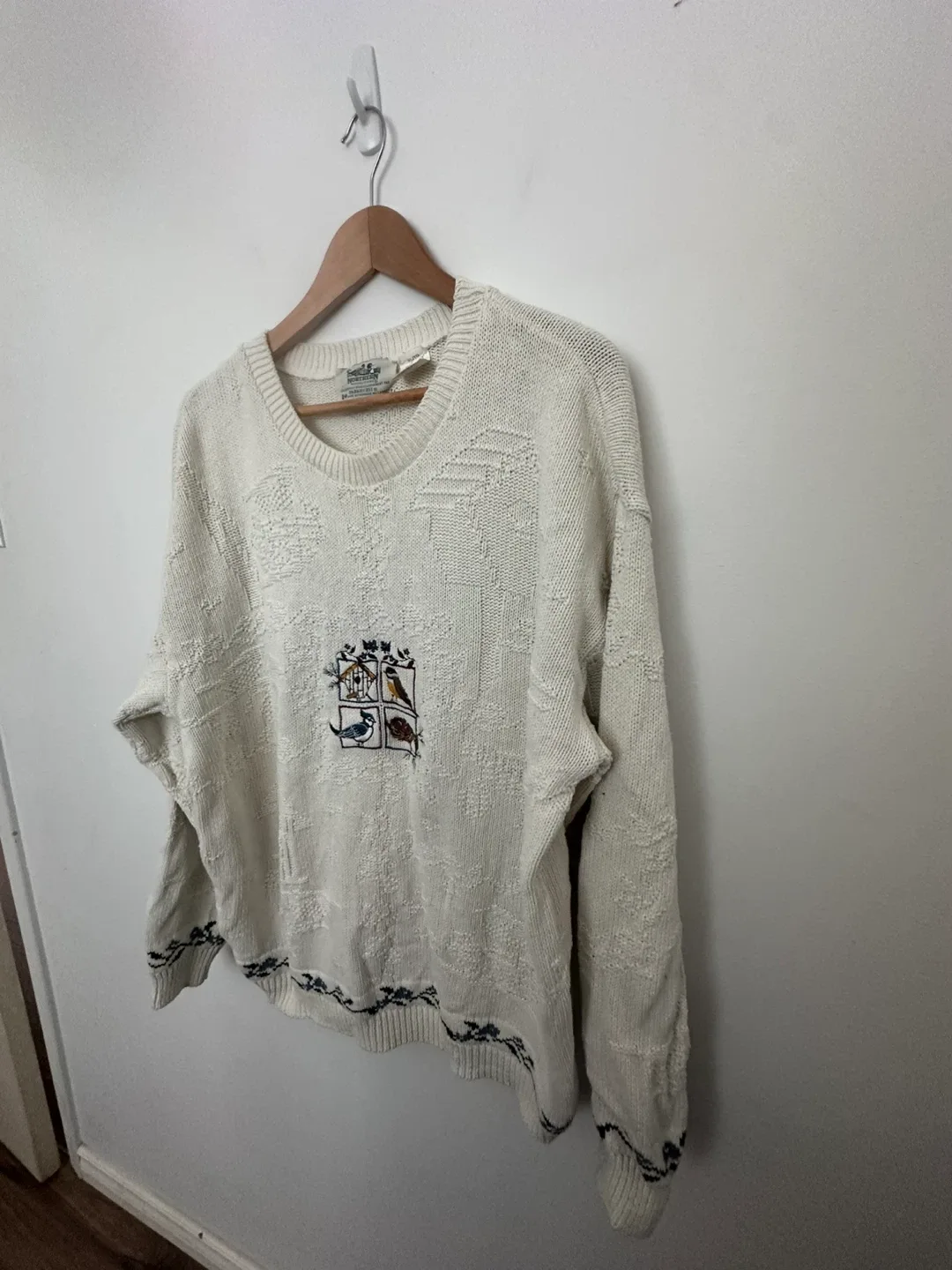 Vintage Northern Reflections Cream Knit Sweater Grandmacore image indicator(4)
