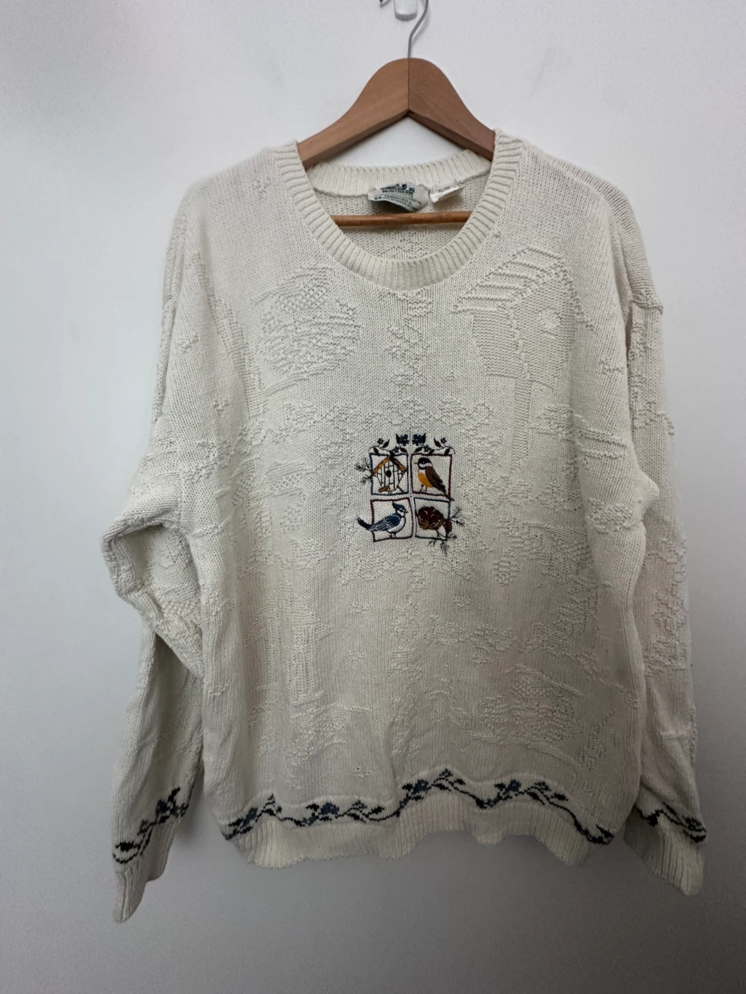 Vintage Northern Reflections Cream Knit Sweater Grandmacore - photo 2