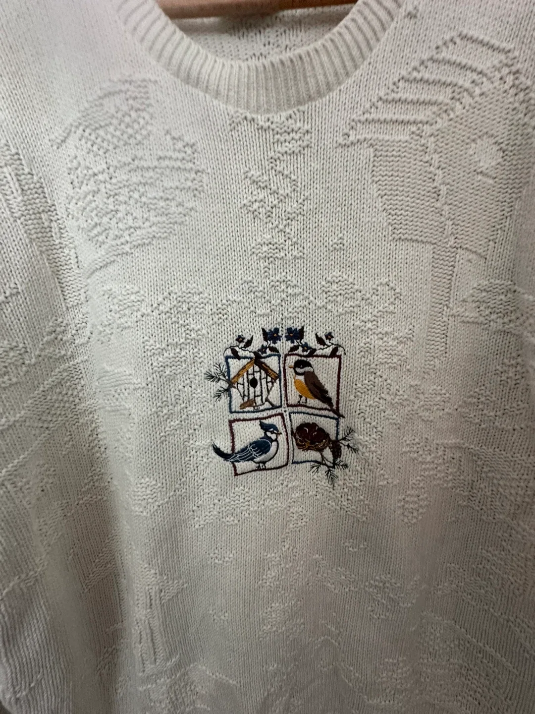 Vintage Northern Reflections Cream Knit Sweater Grandmacore image indicator(5)