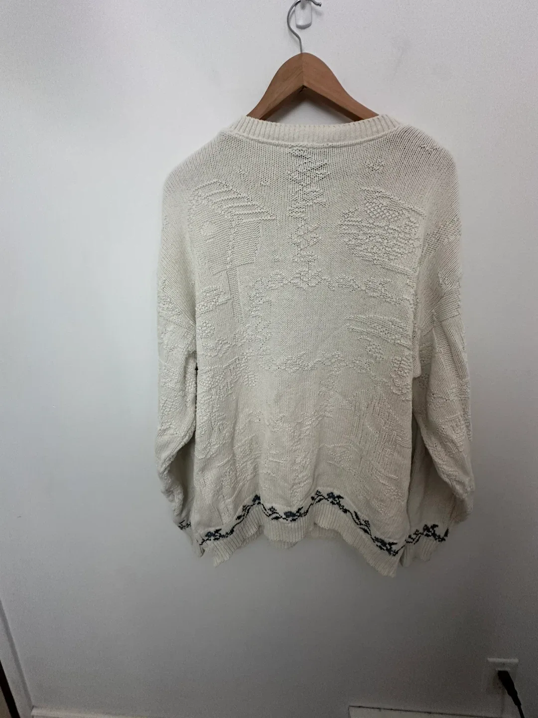Vintage Northern Reflections Cream Knit Sweater Grandmacore image indicator(8)