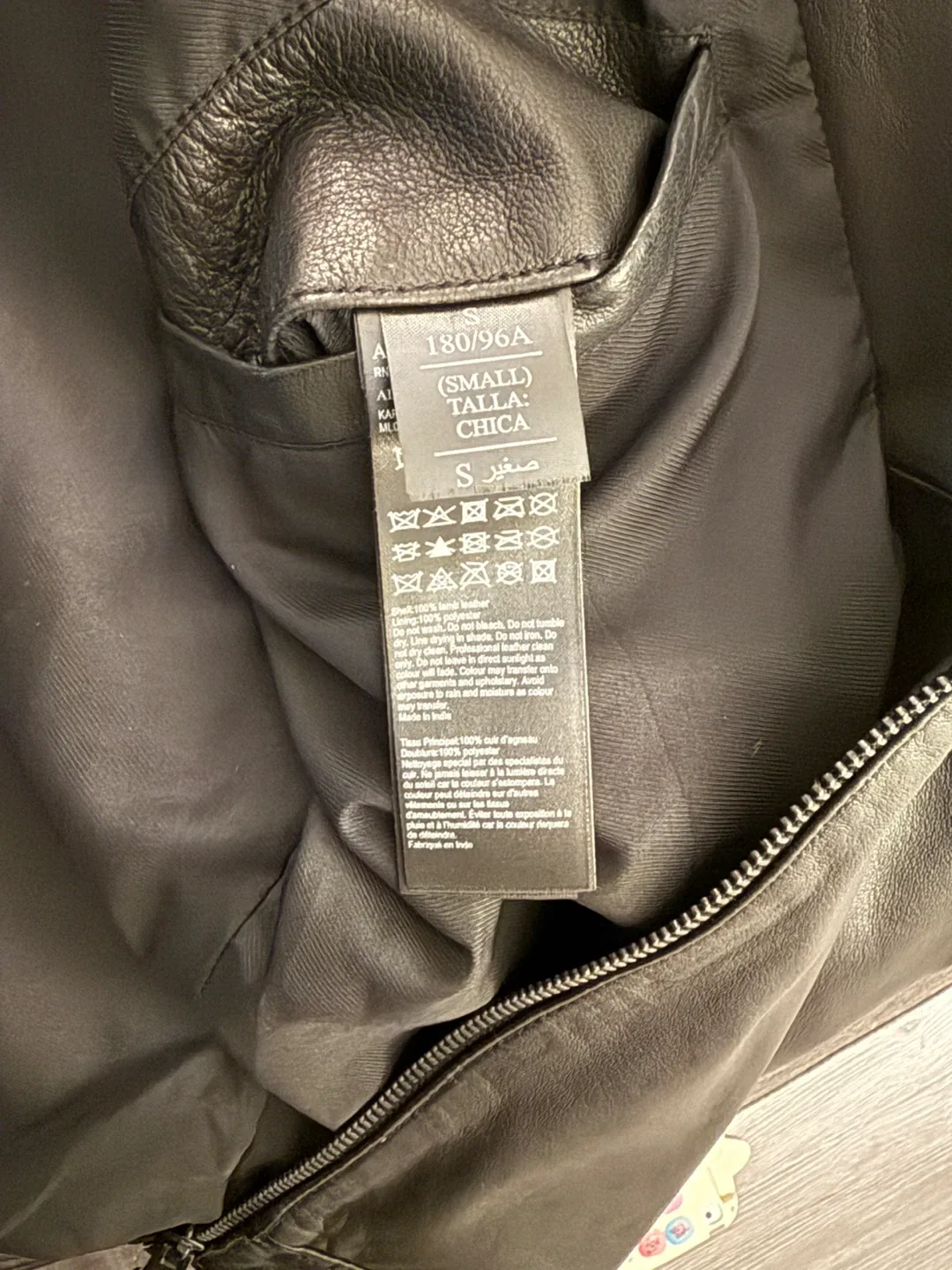 AllSaints Karl Leather Jacket - Size Small image indicator(5)