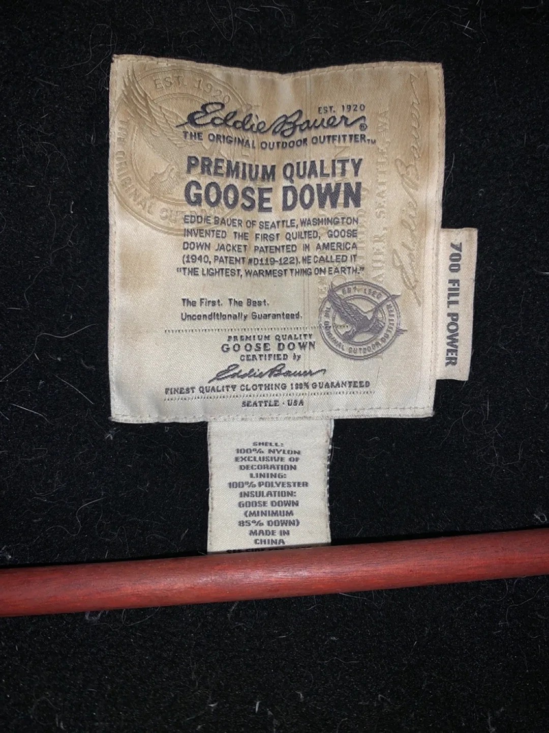 Eddie Bauer Black Puffer Long Goose Down Parka image indicator(4)