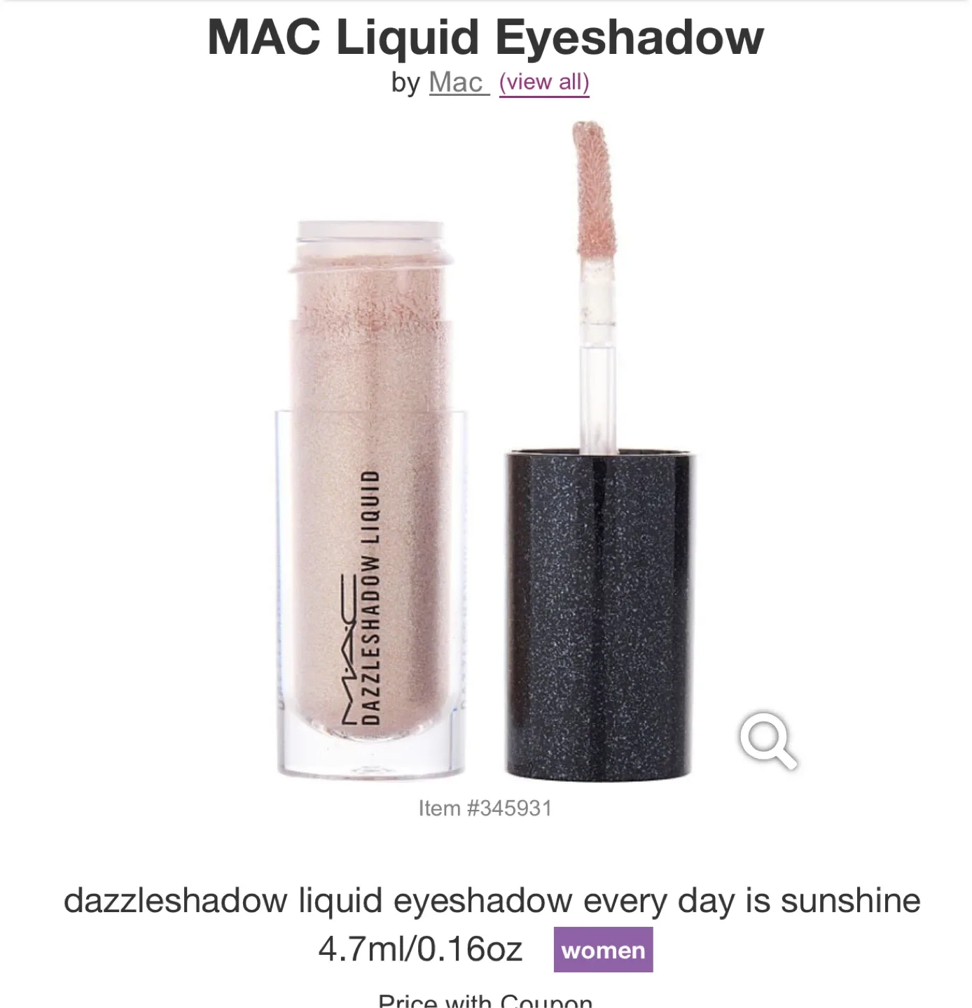 MAC Dazzleshadow Liquid Eyeshadow - Every Day Is Sunshine image indicator(2)