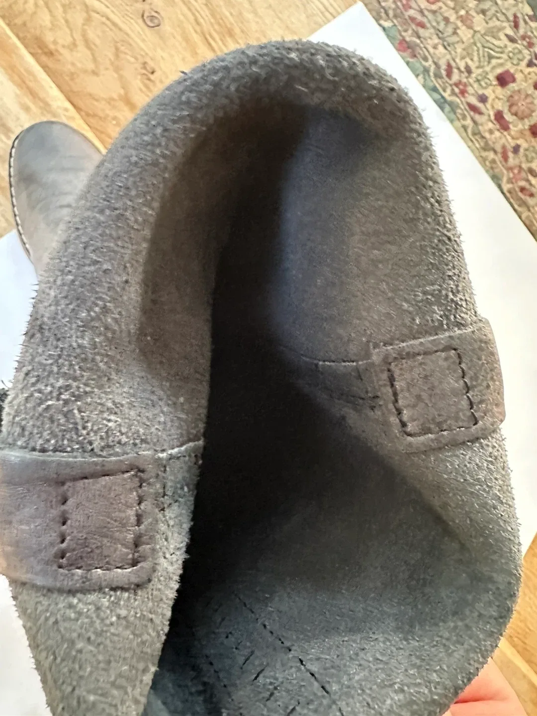 ROOTS  Knee High Nubuck Leather Boots - size 8 image indicator(5)