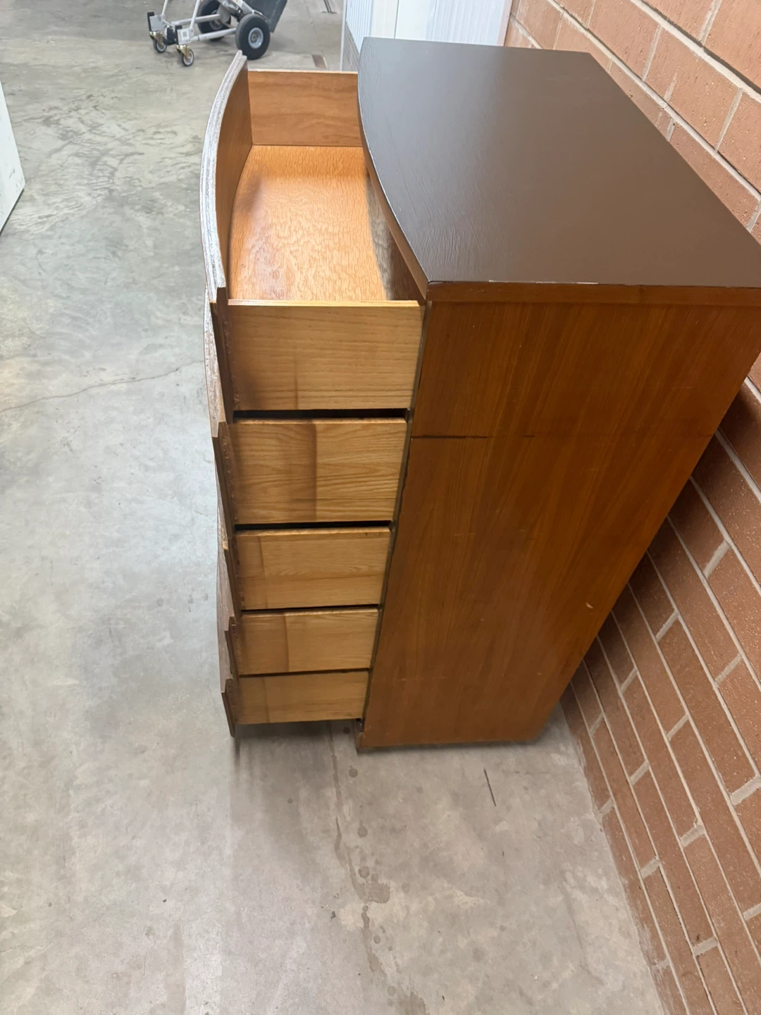 Vintage Wooden 5-Drawer Dresser - photo 2