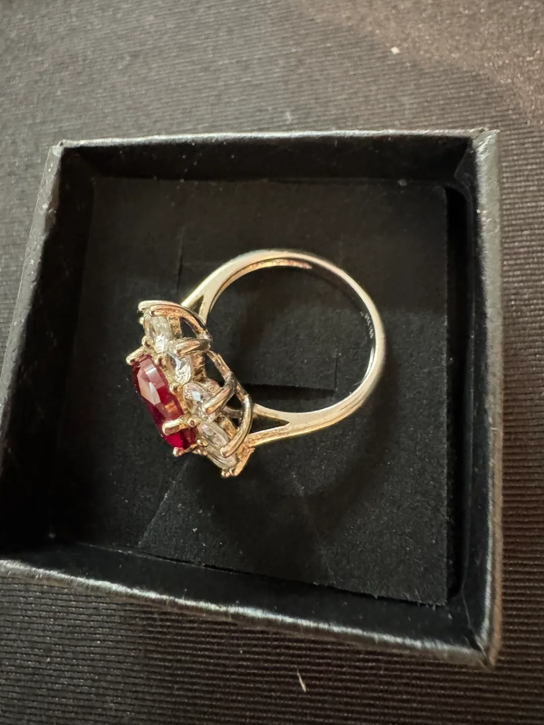 925 Sterling Silver Ruby Ring with White Sapphires image indicator(5)