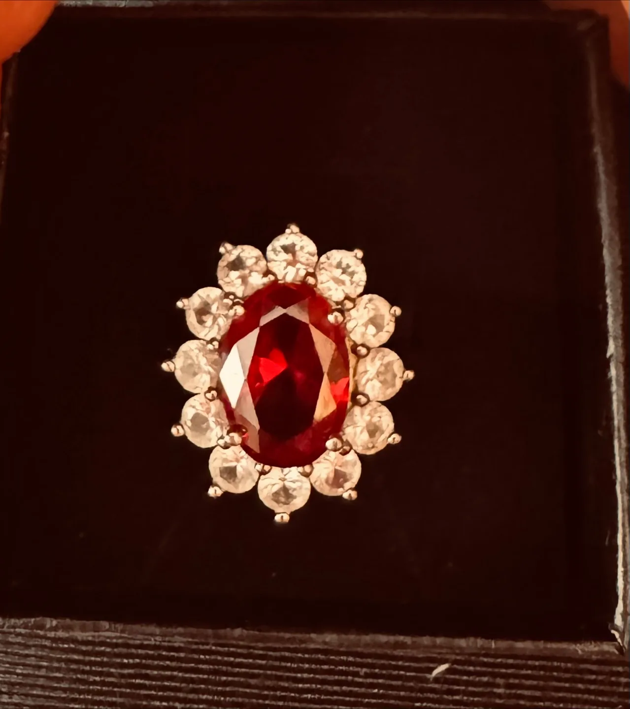 925 Sterling Silver Ruby Ring with White Sapphires image indicator(4)