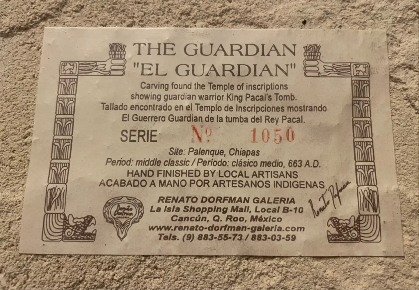 The Guardian "El Guardian" Carving! image indicator(2)