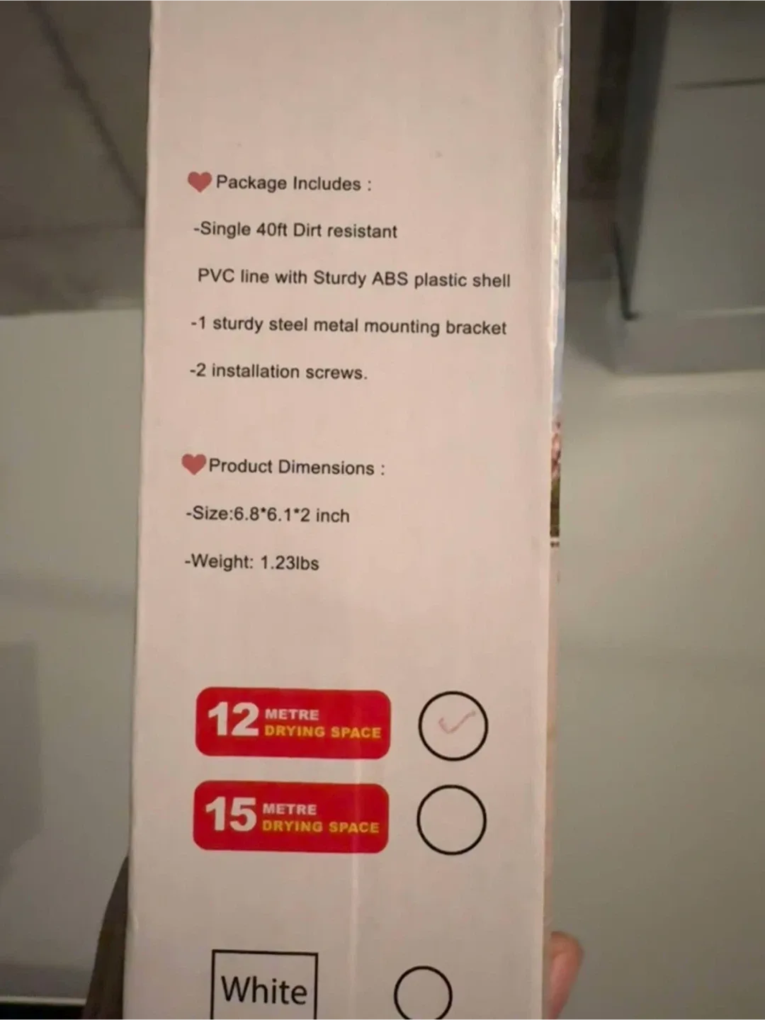 Brand New Outdoor Retractable Clothes Line image indicator(2)