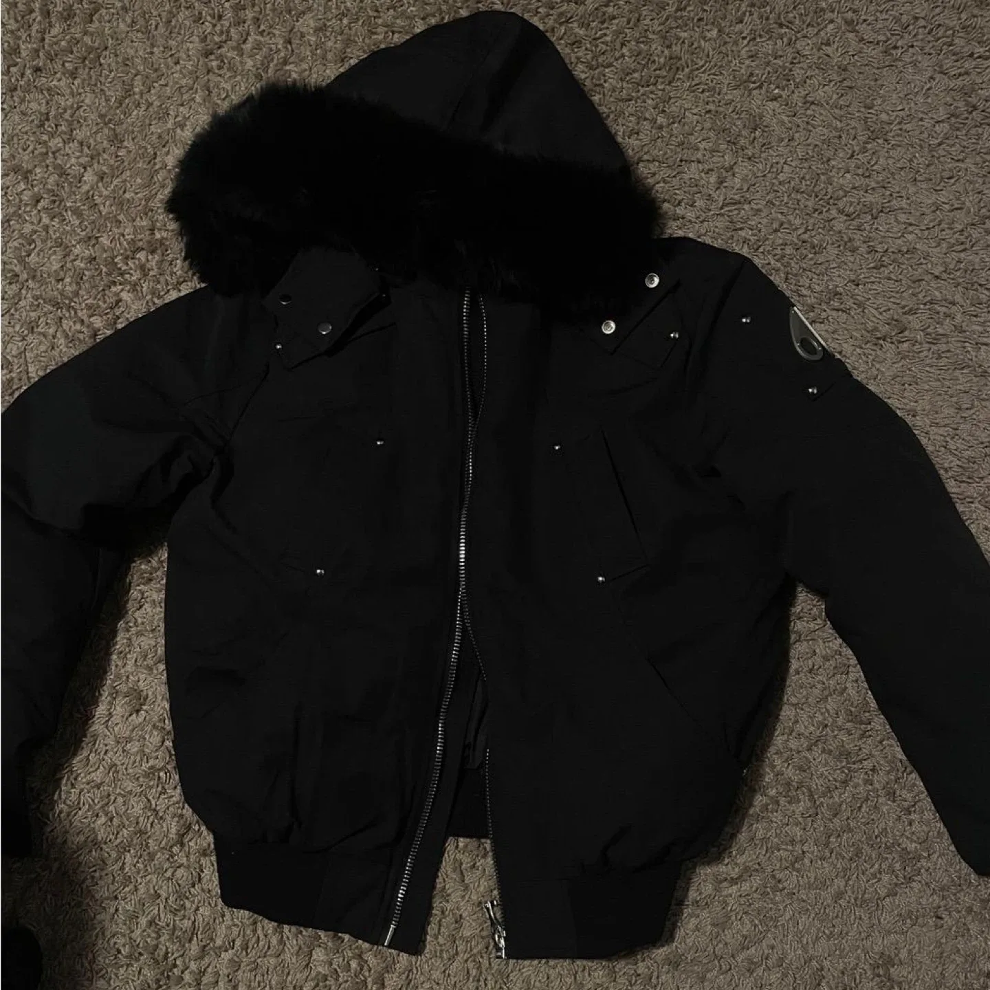 Moose Knuckles Bomber Jacket Black thumbnail