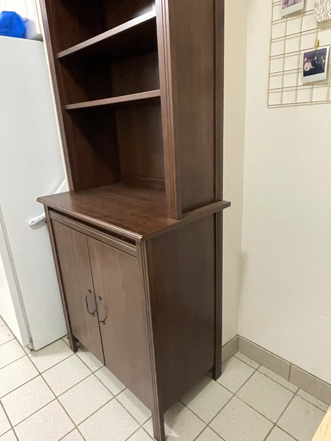 Wooden Hutch Cabinet - Brown image indicator(3)