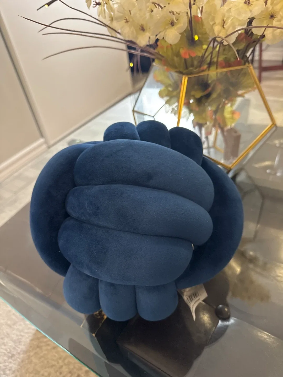 Navy Blue Knot Pillow - Home Decor image indicator(2)