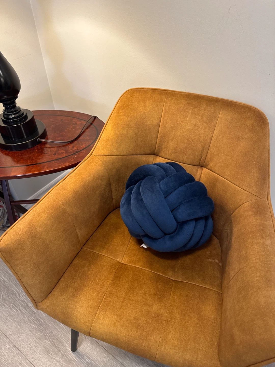 Navy Blue Knot Pillow - Home Decor - photo 3