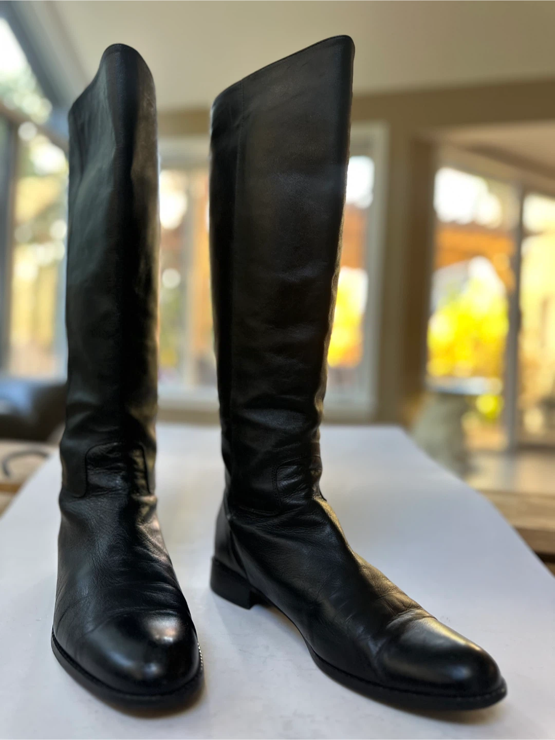 Luxury Leather Knee-High Boots Size EUR 38.5  / US 7.5