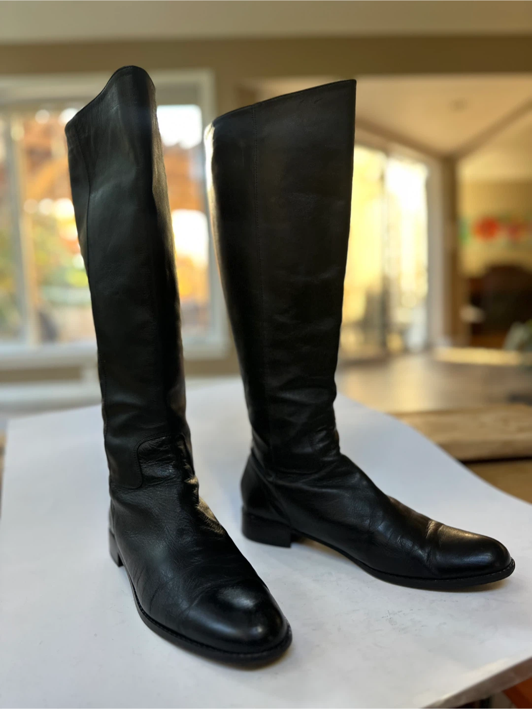 Luxury Leather Knee-High Boots Size EUR 38.5  / US 7.5 - photo 5