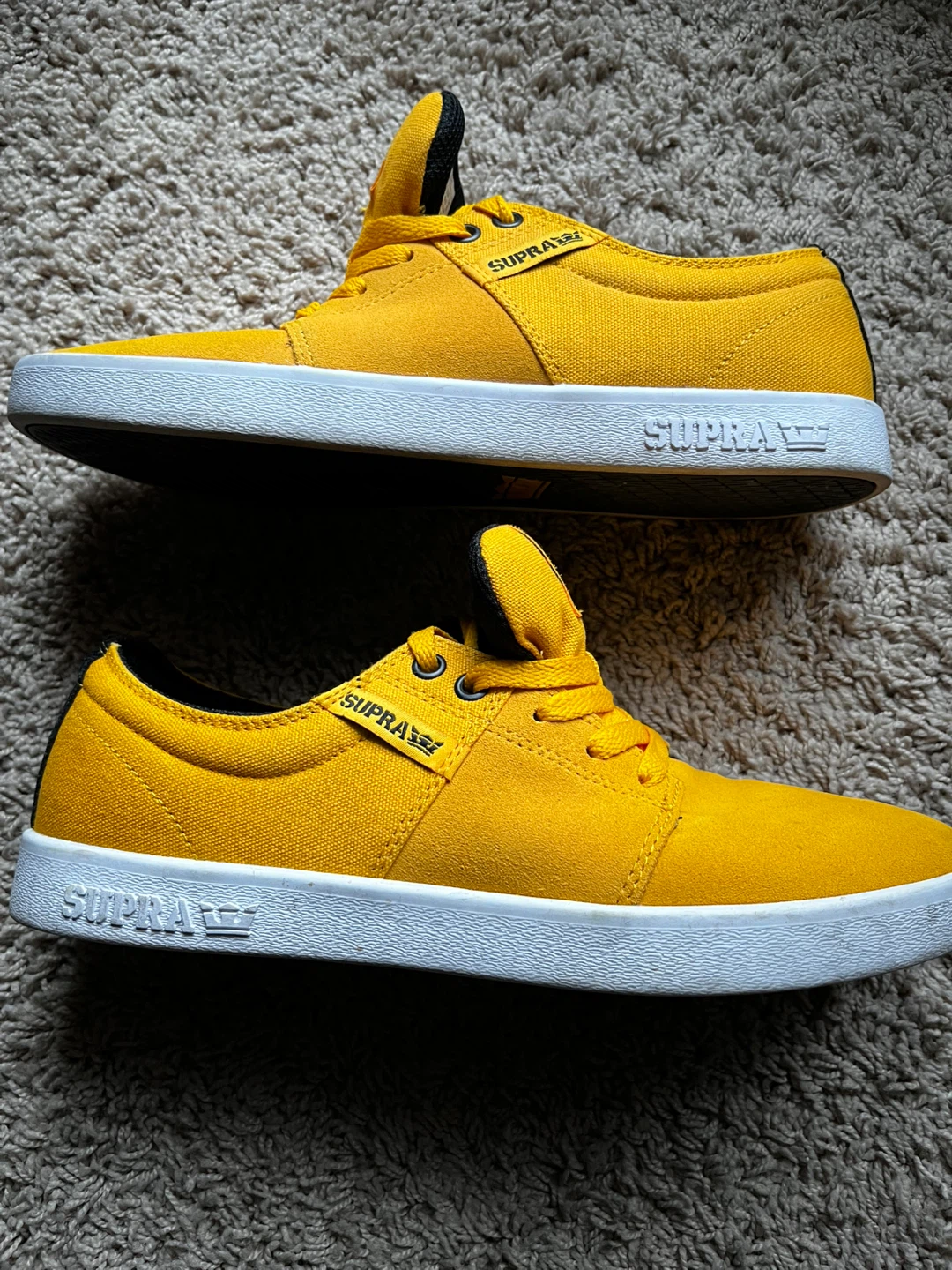 Supra Yellow Canvas Sneakers US 9 - photo 3